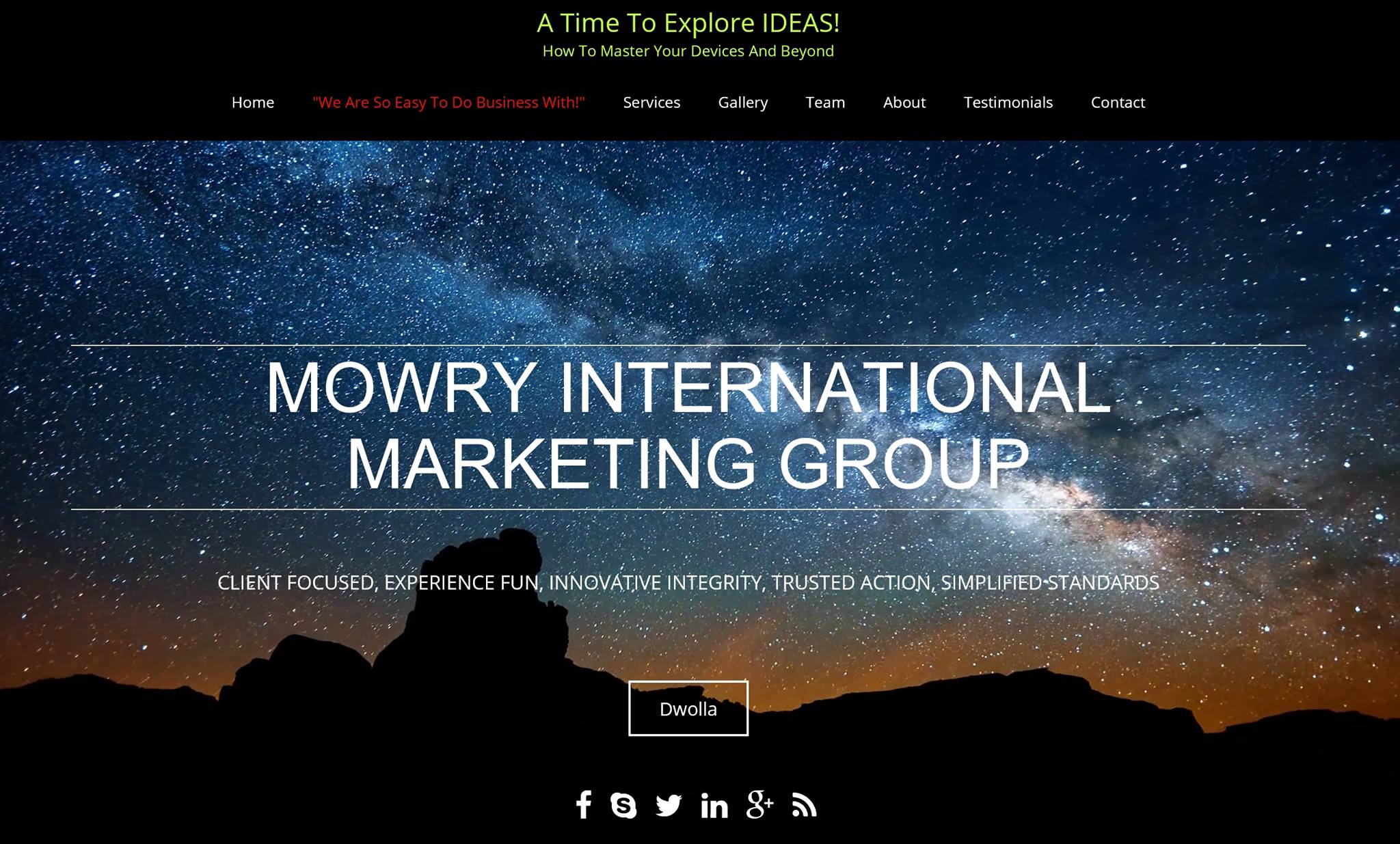 Mowry International Web Page