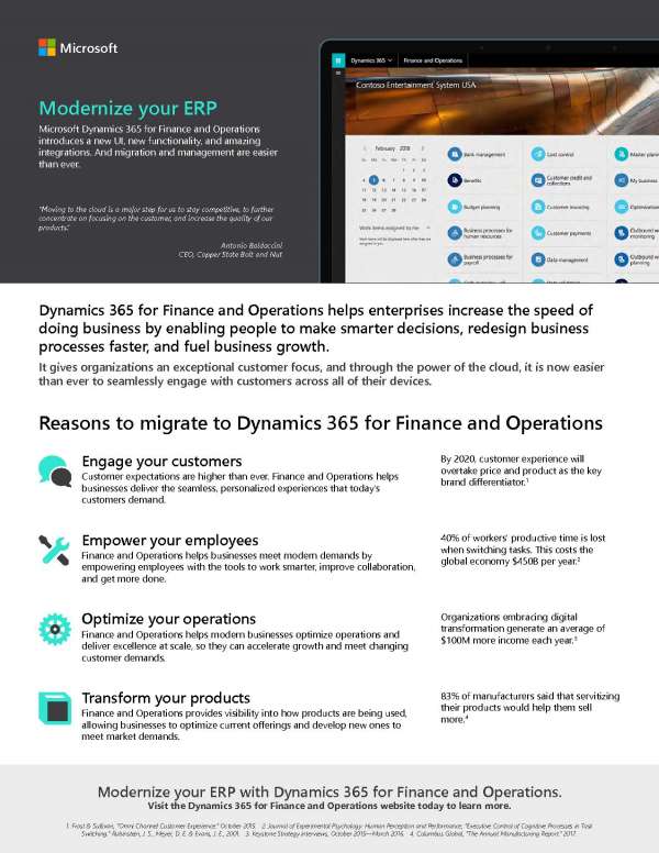 Modernize your ERP Operations Finance