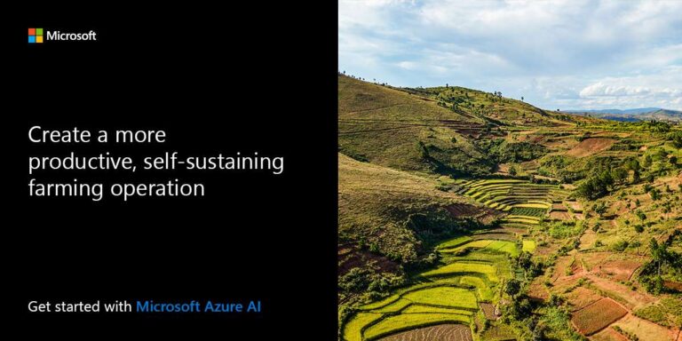 Create a more-productive, self-sustaining farm. Get started with Microsoft Azure AI.