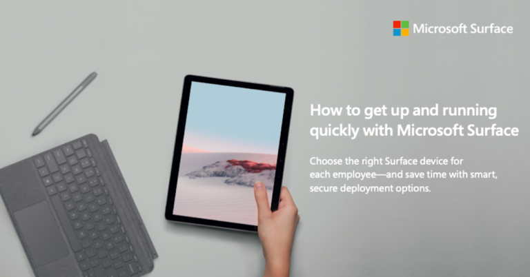 Get up and running quickly with Microsoft Surface