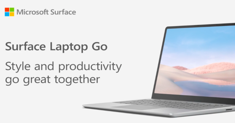 Style and productivity go great together with Surface Laptop Go