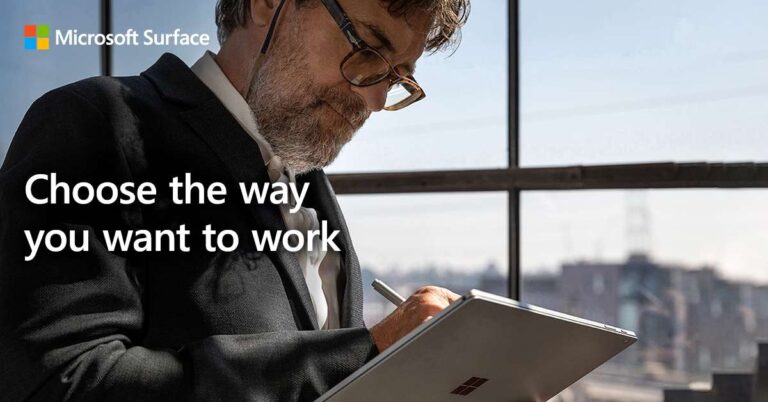 Choose the way you want to work with Microsoft Surface