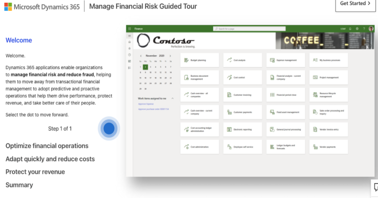 Manage Financial Risk Guided Tour