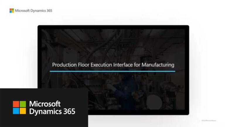 Dynamics 365 Supply Chain Management: New User Experience for Production Floor Execution Interface