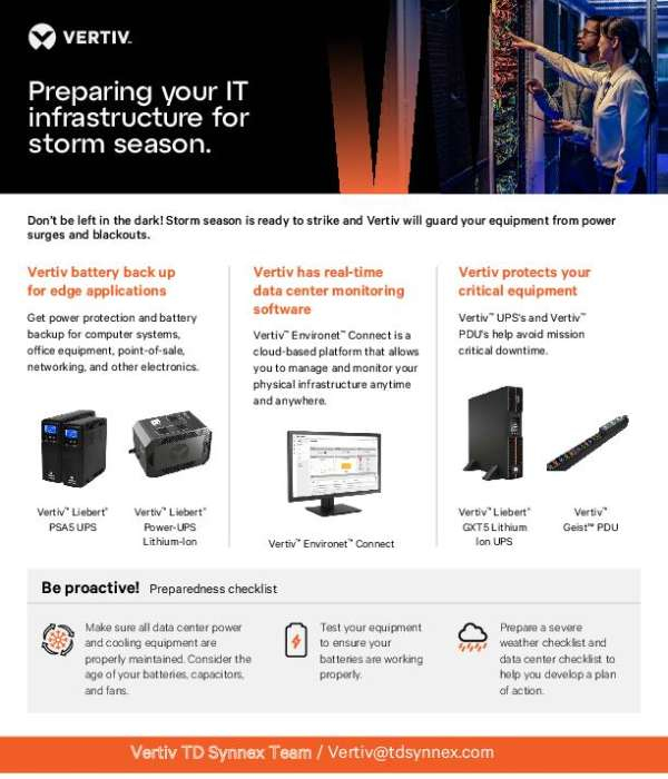 Preparing your IT infrastructure for storm season.
